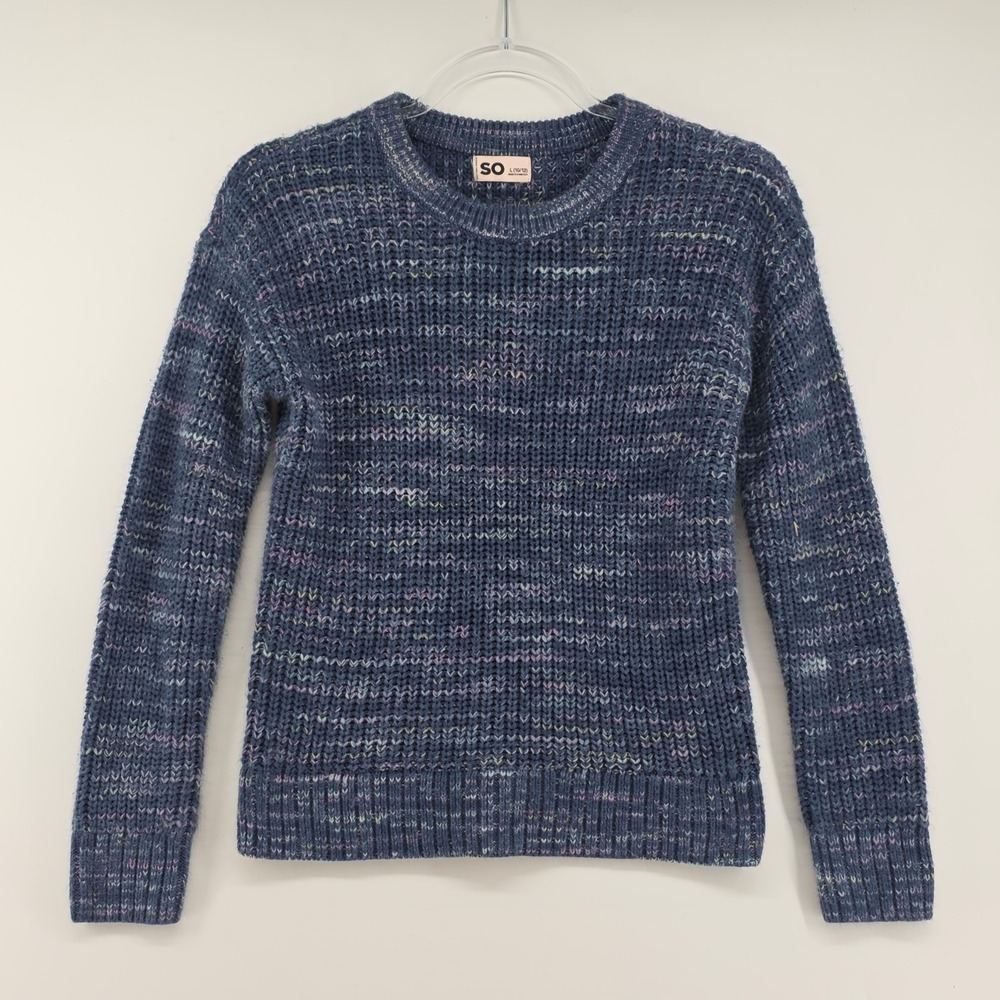 Waffle Knit Chunky Grunge Retro Winter Preppy Sweater Size L